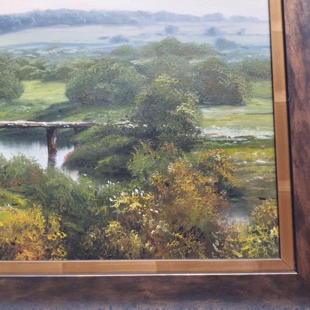 E. Adamov　画 油彩額縁 木製フレーム