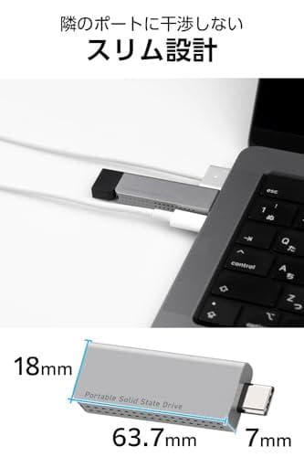 ロジテック SSD 外付け 1TB USB3.2 (Gen2) USB Typm