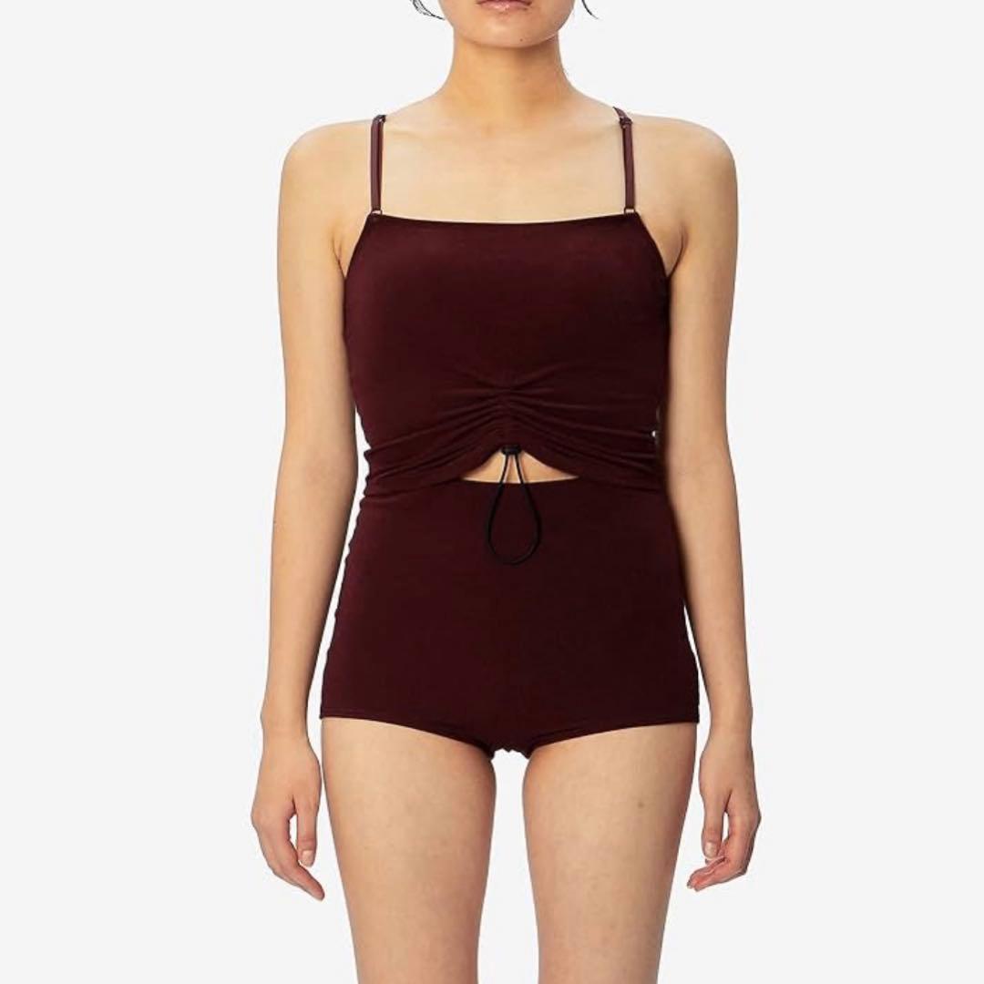 speedo スイムウェア　水着　上下　M トリュフ　ボルドー　UV セパレート