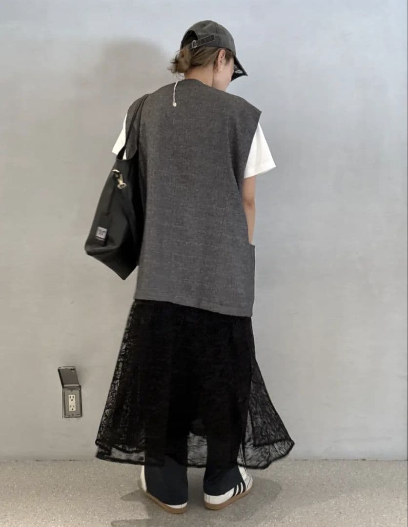 【美品】OKIRAKU × ROSE BUD レース スカート ベスト ドレス