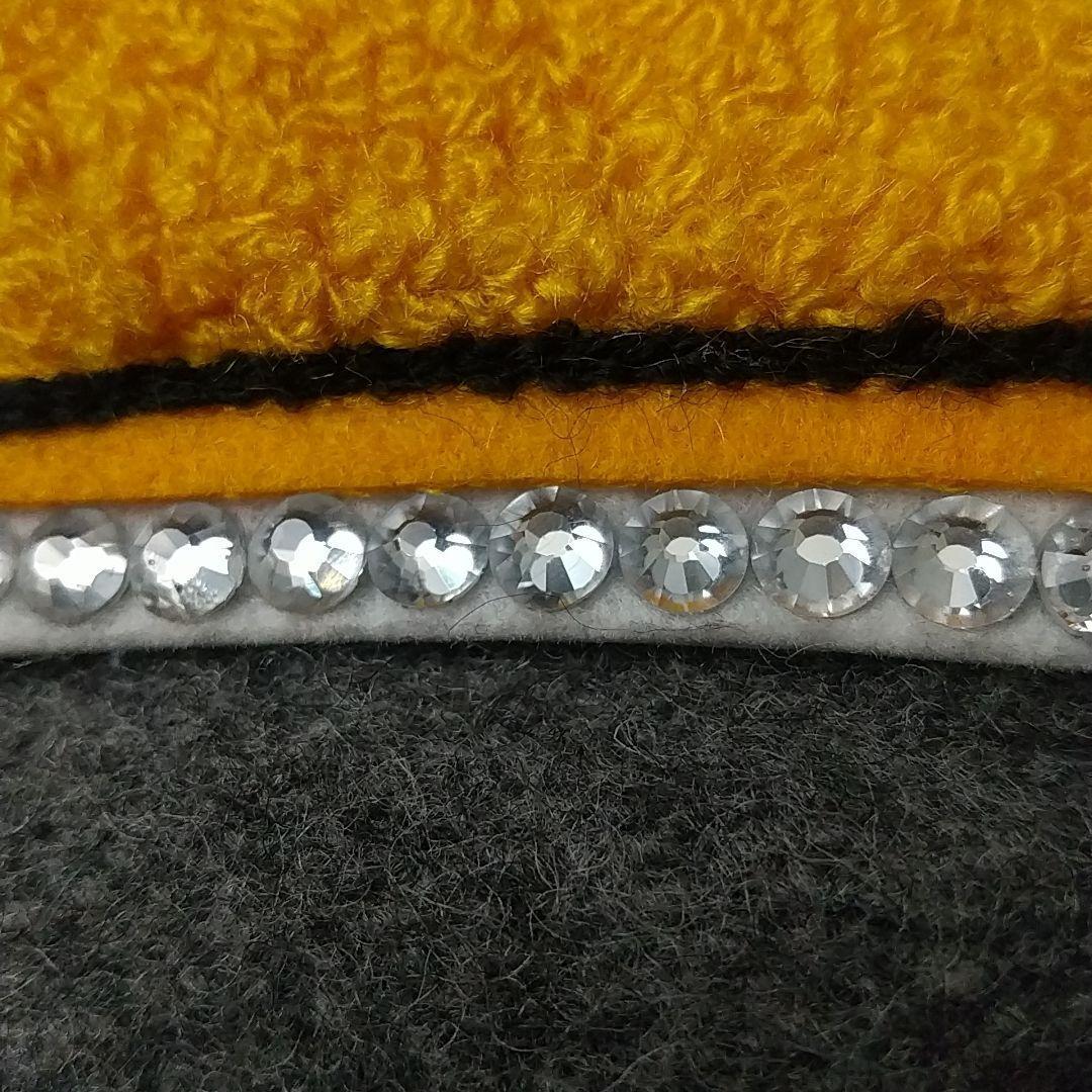 刺繍パイルワッペン 袖レザー 切替 ラインストーン ウール カレッジ スタジャン