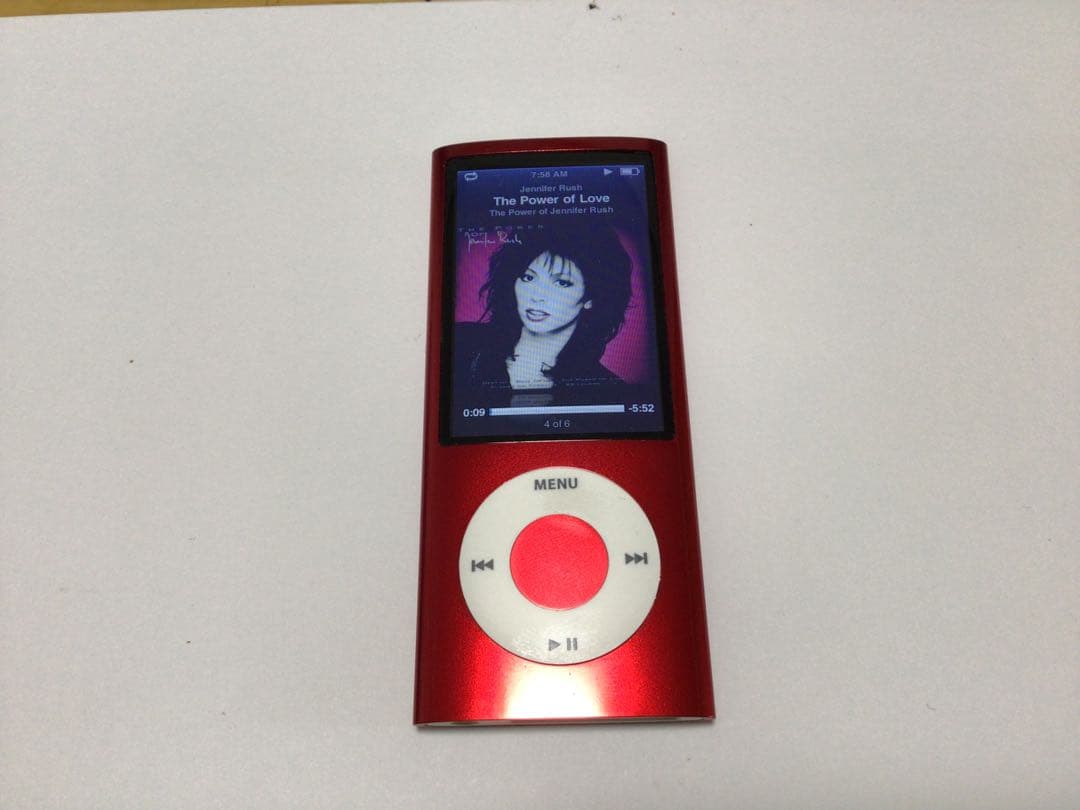 iPod nano5世代16GB レッドno.29バッテリー交換済、usb付き