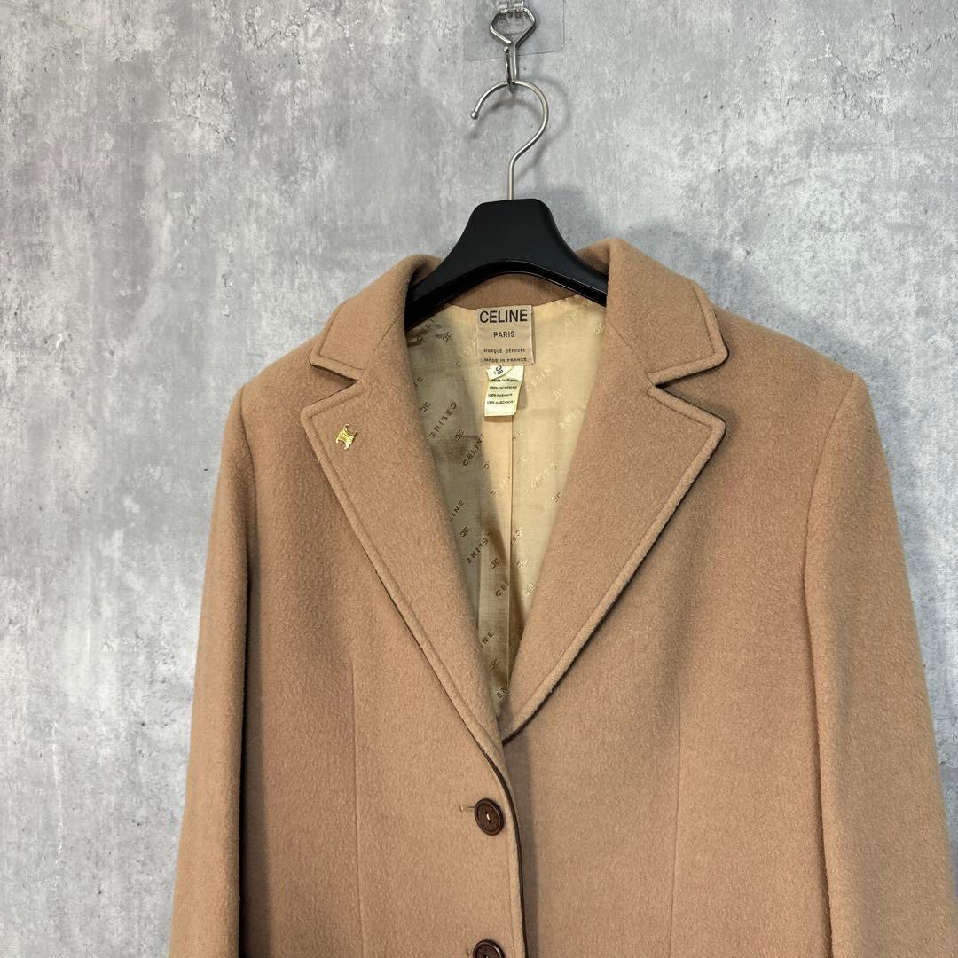 CELINE フランス製 カシミヤ テーラードジャケット 38