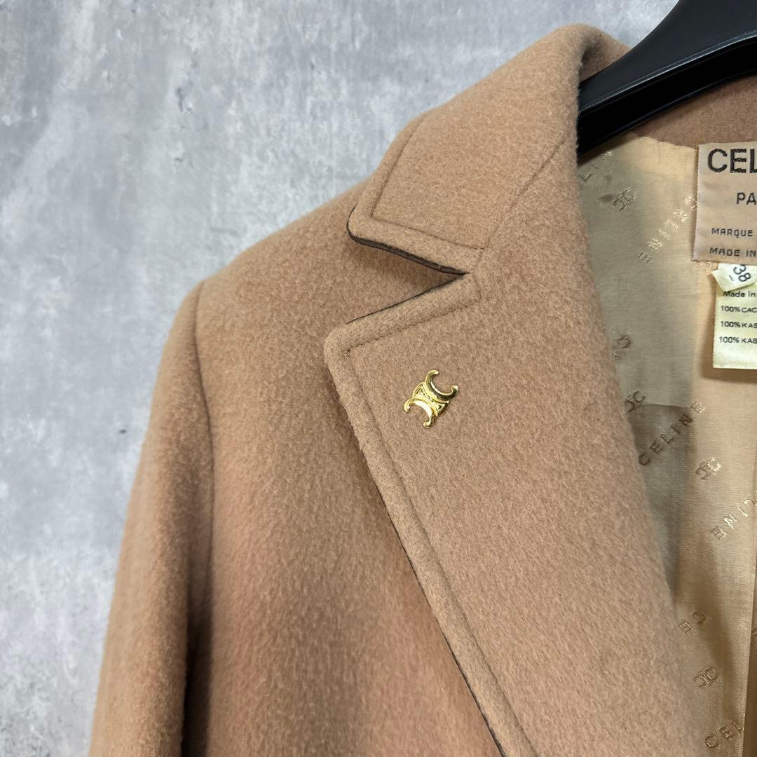 CELINE フランス製 カシミヤ テーラードジャケット 38