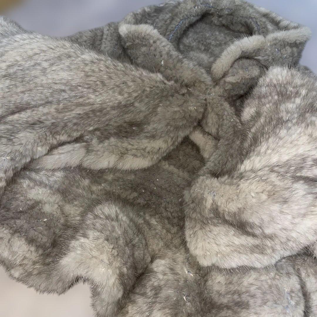 シルバー襟付きミンクファーコート