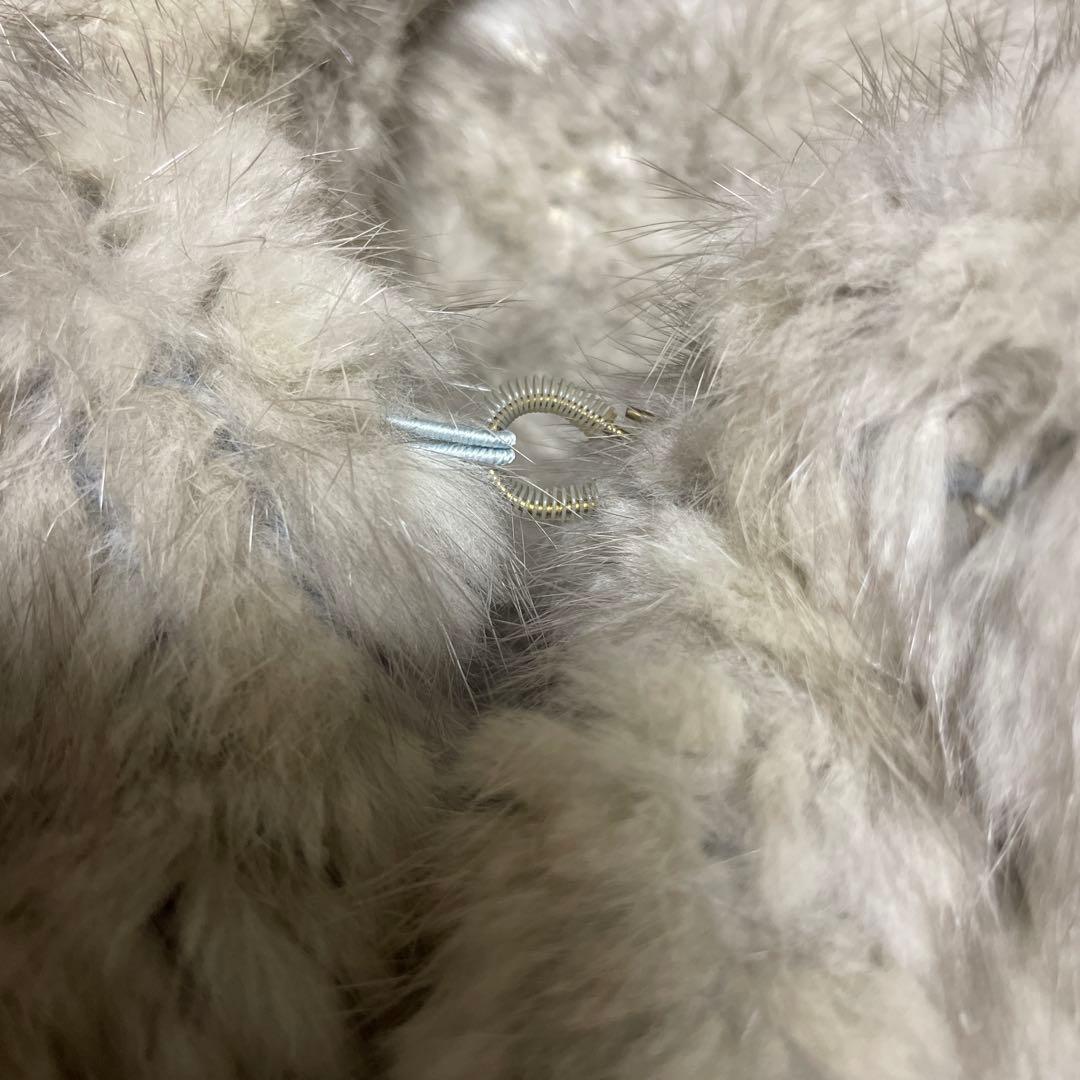 シルバー襟付きミンクファーコート