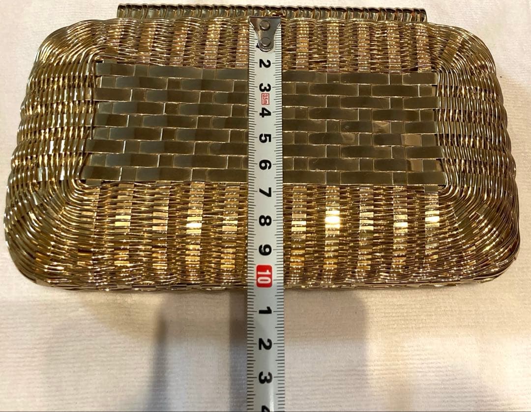 Rodo メタル　かごバック　2way ゴールド　クラッチバッグ　ヴィンテージ