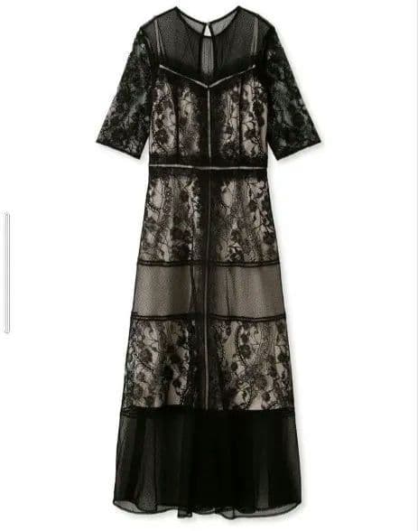 FRAY I.D❤️コンビネーションレースドレスsize1