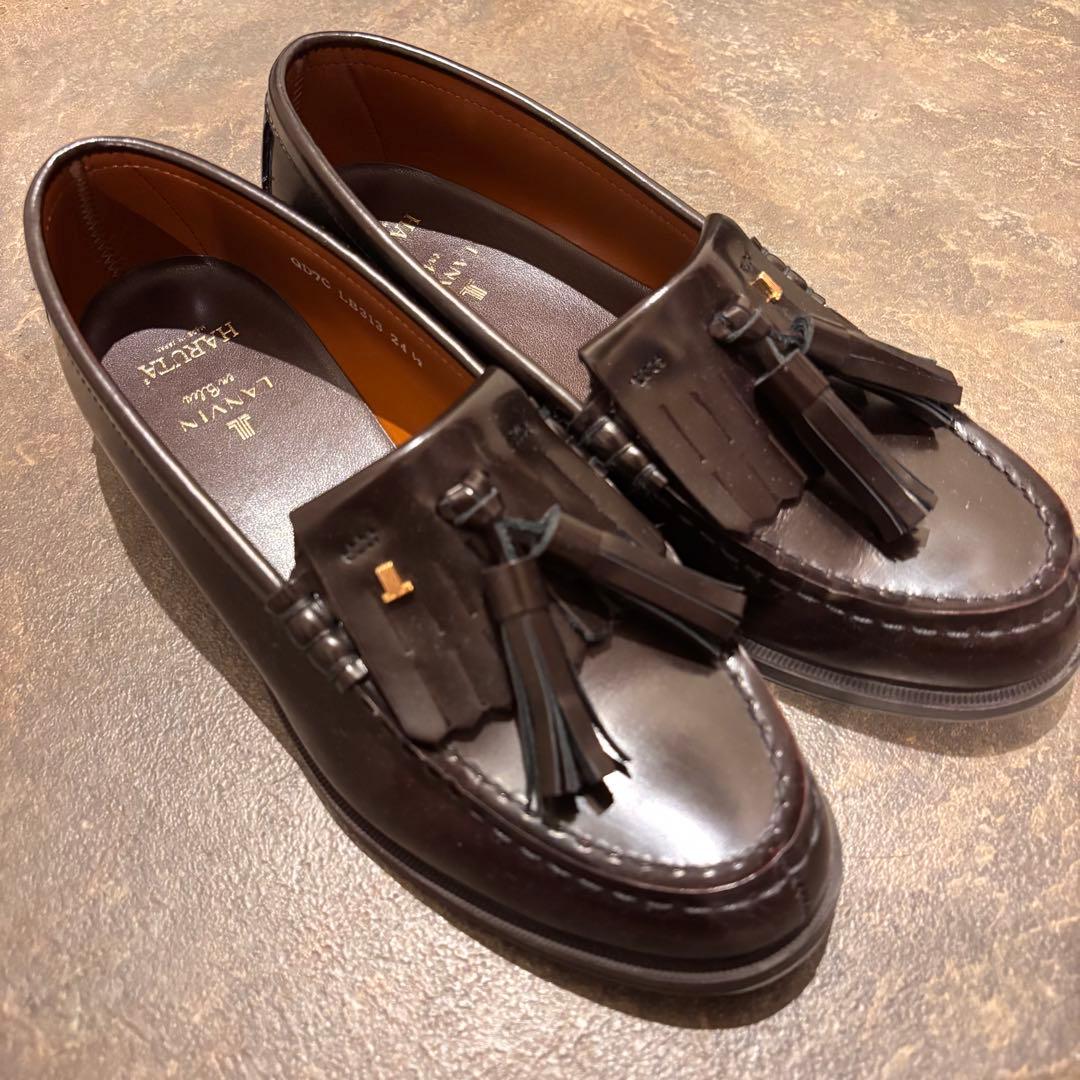 HARUTA×LANVIN タッセル付きローファー　ハルタ ランバン