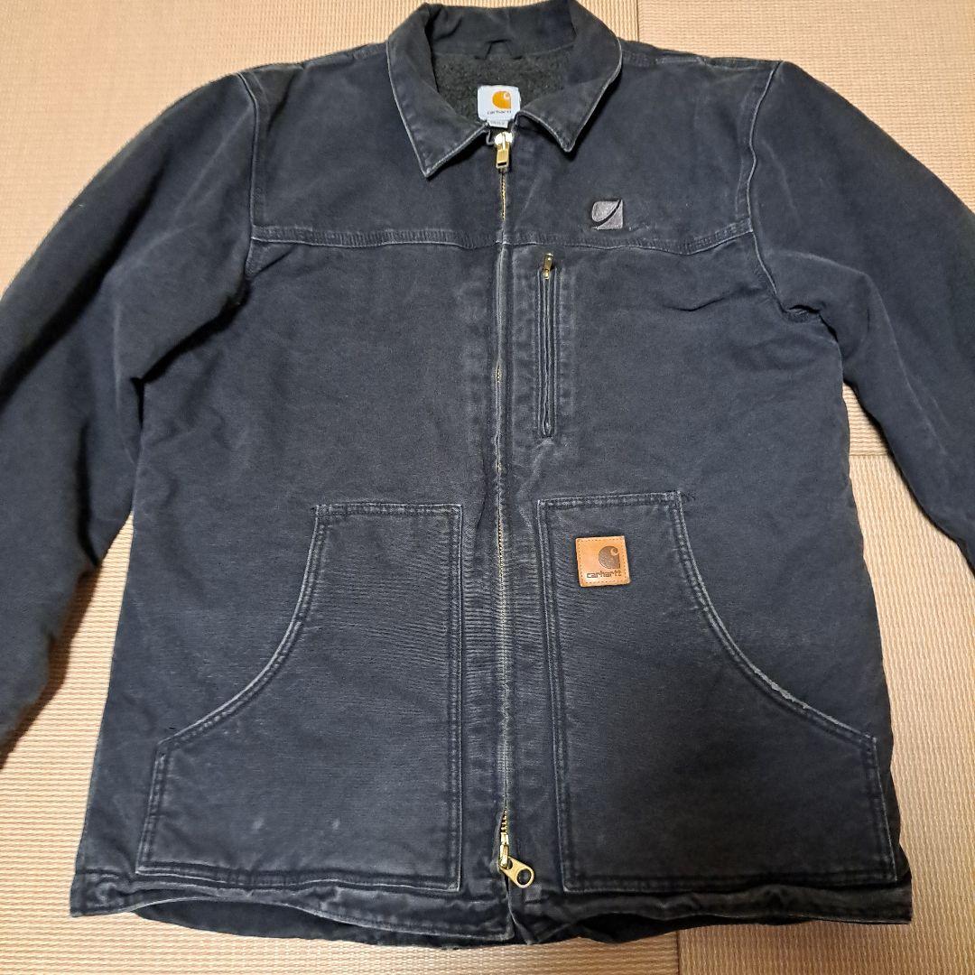 あ*様様 Carhartt ダック フェード ブラック カバーオール ジャケット