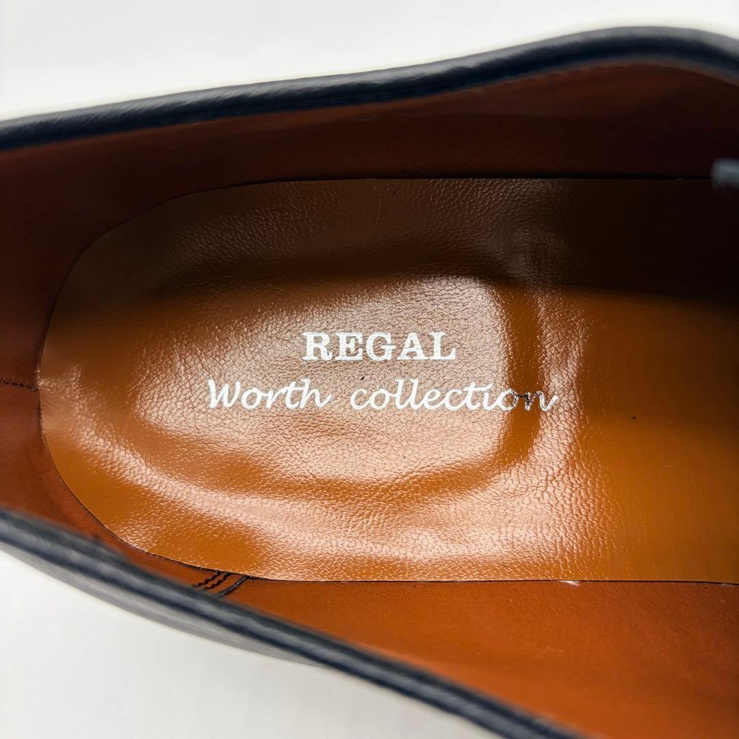 【未使用】REGAL リーガル ストレートチップ 27cm 黒 内羽根 革靴
