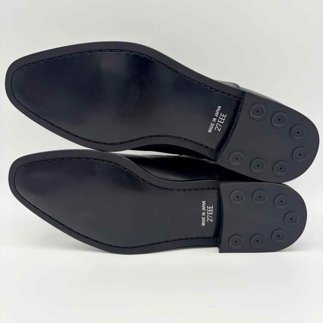 【未使用】REGAL リーガル ストレートチップ 27cm 黒 内羽根 革靴