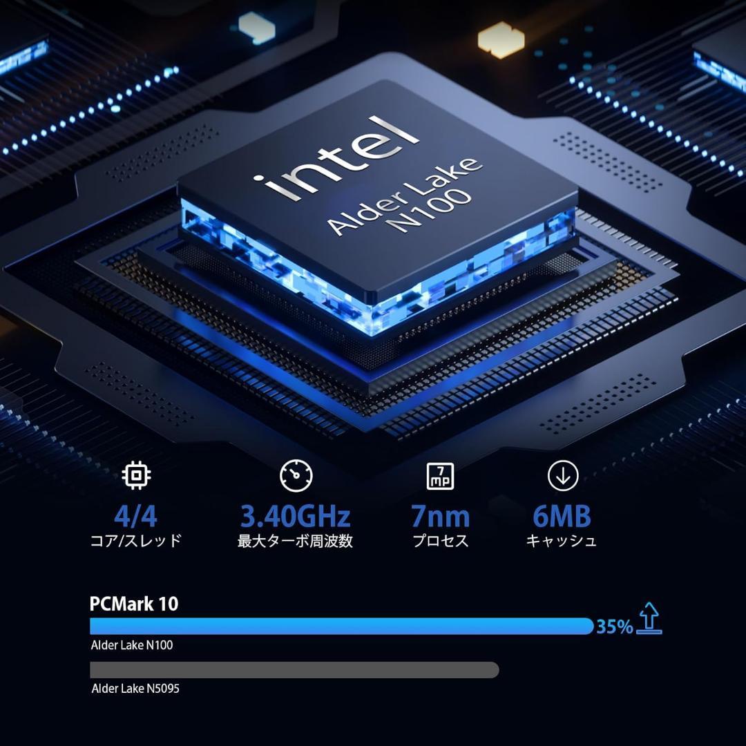ミニpc 第12世代インテルAlder Lake-N100 minipc DDR