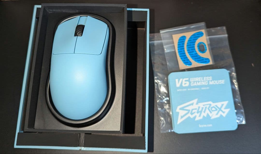 Scyrox v6 Blue 8Kドングル同梱