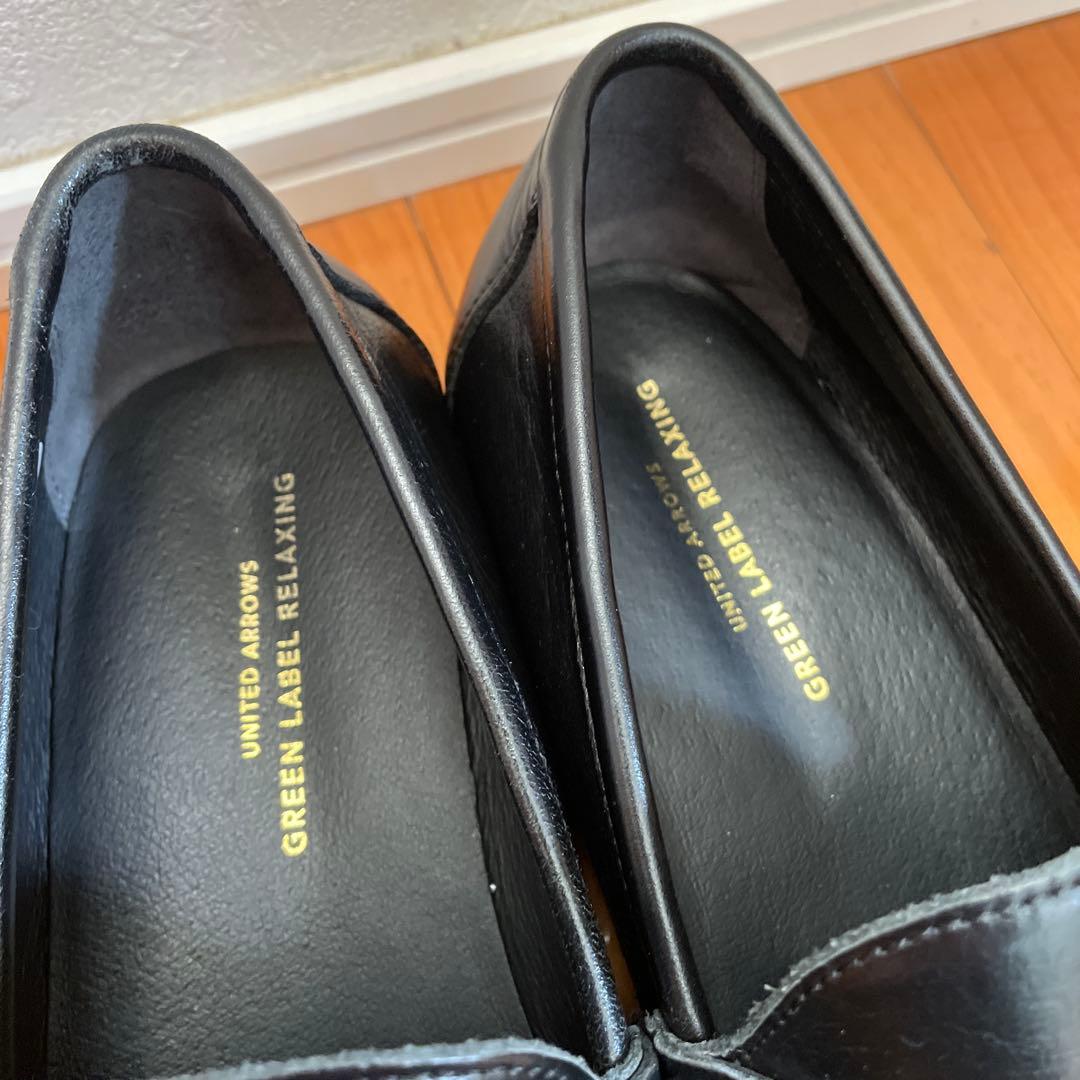 UNITEDARROWS GREENLABEL 黒　ビットローファー　26cm