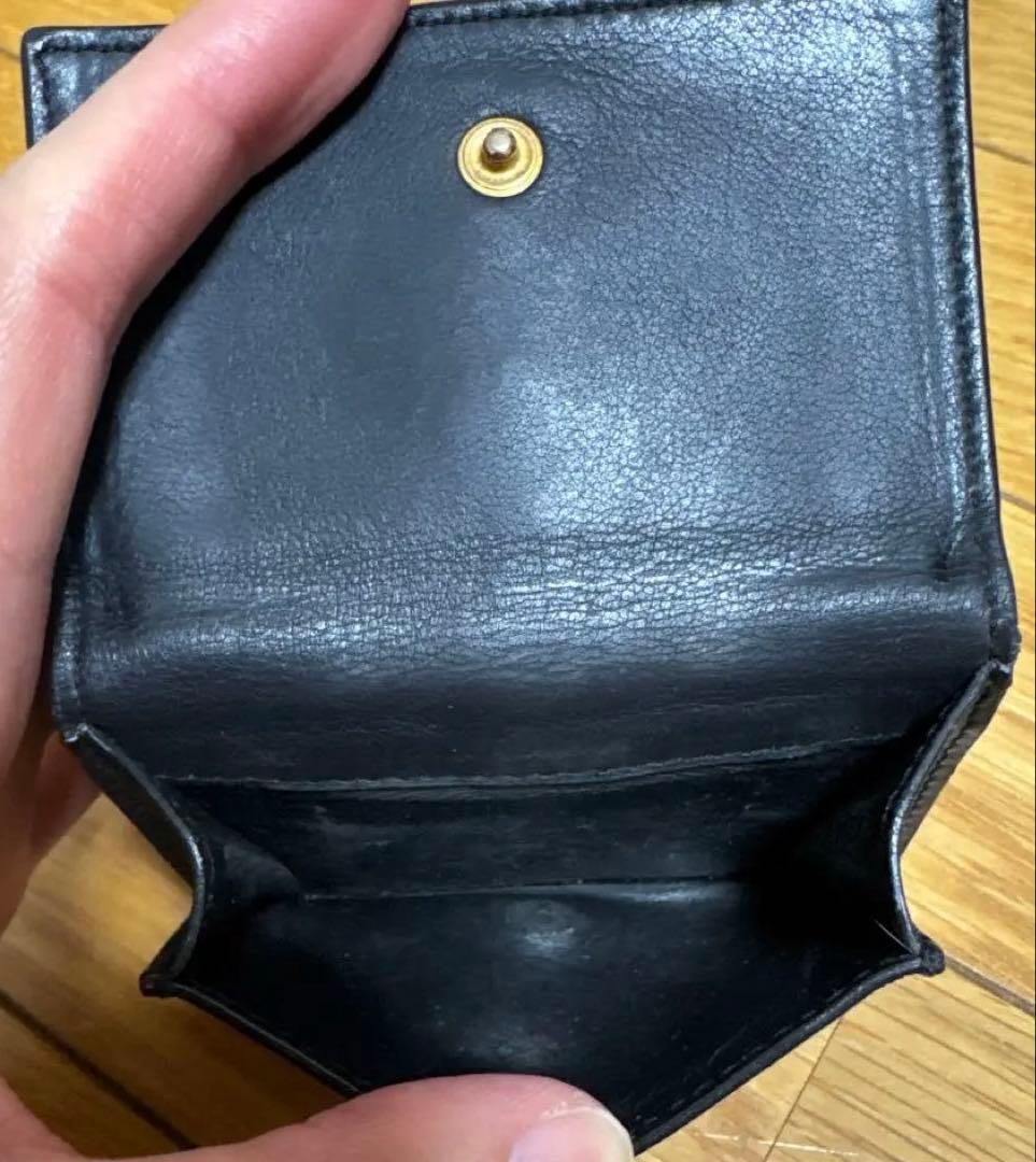 SAINT LAURENT サンローラン ミニ財布 2つ折り ブラック