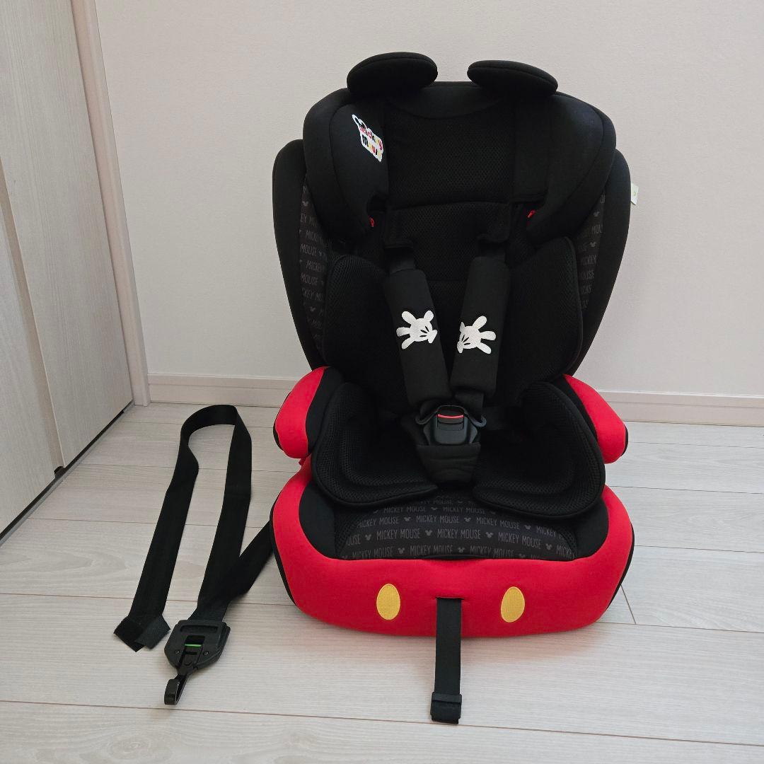ディズニーハーネスジュニアFIX ミッキーマウス ISOFIX ジュニアシート