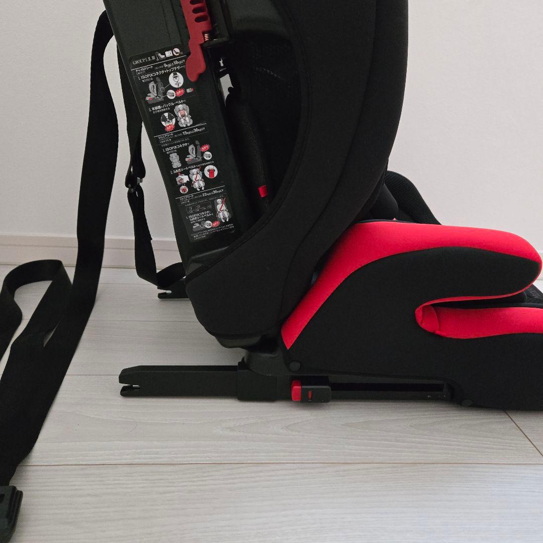 ディズニーハーネスジュニアFIX ミッキーマウス ISOFIX ジュニアシート