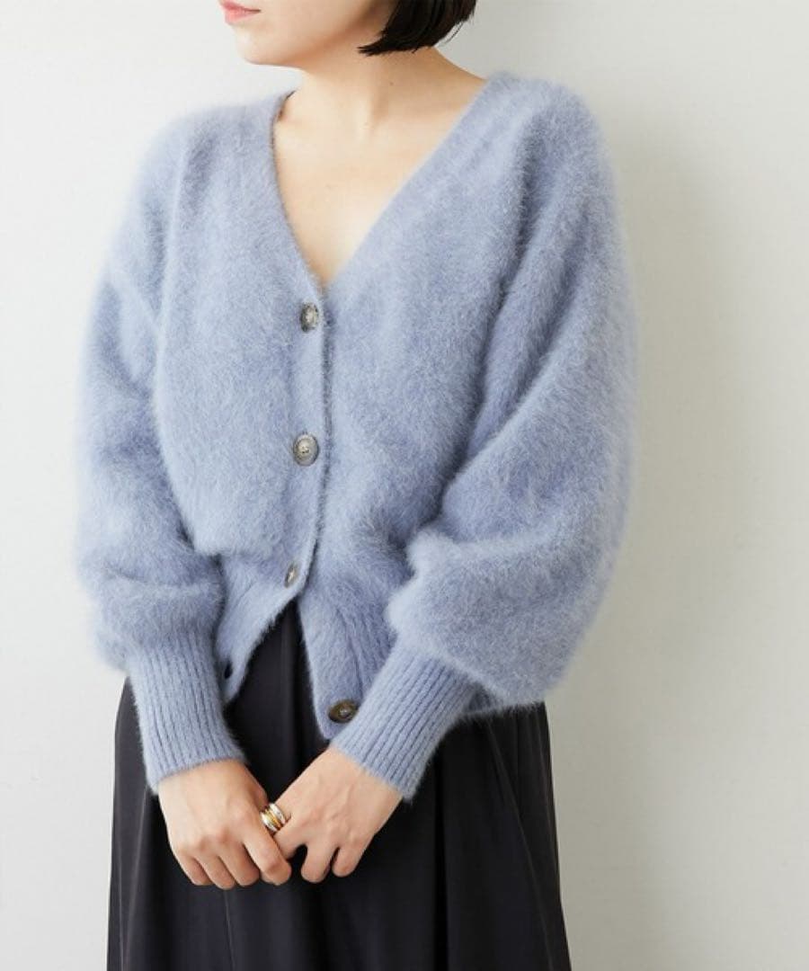 Whim Gazette カシミア混2WAYカーディガン 定価2.8万円