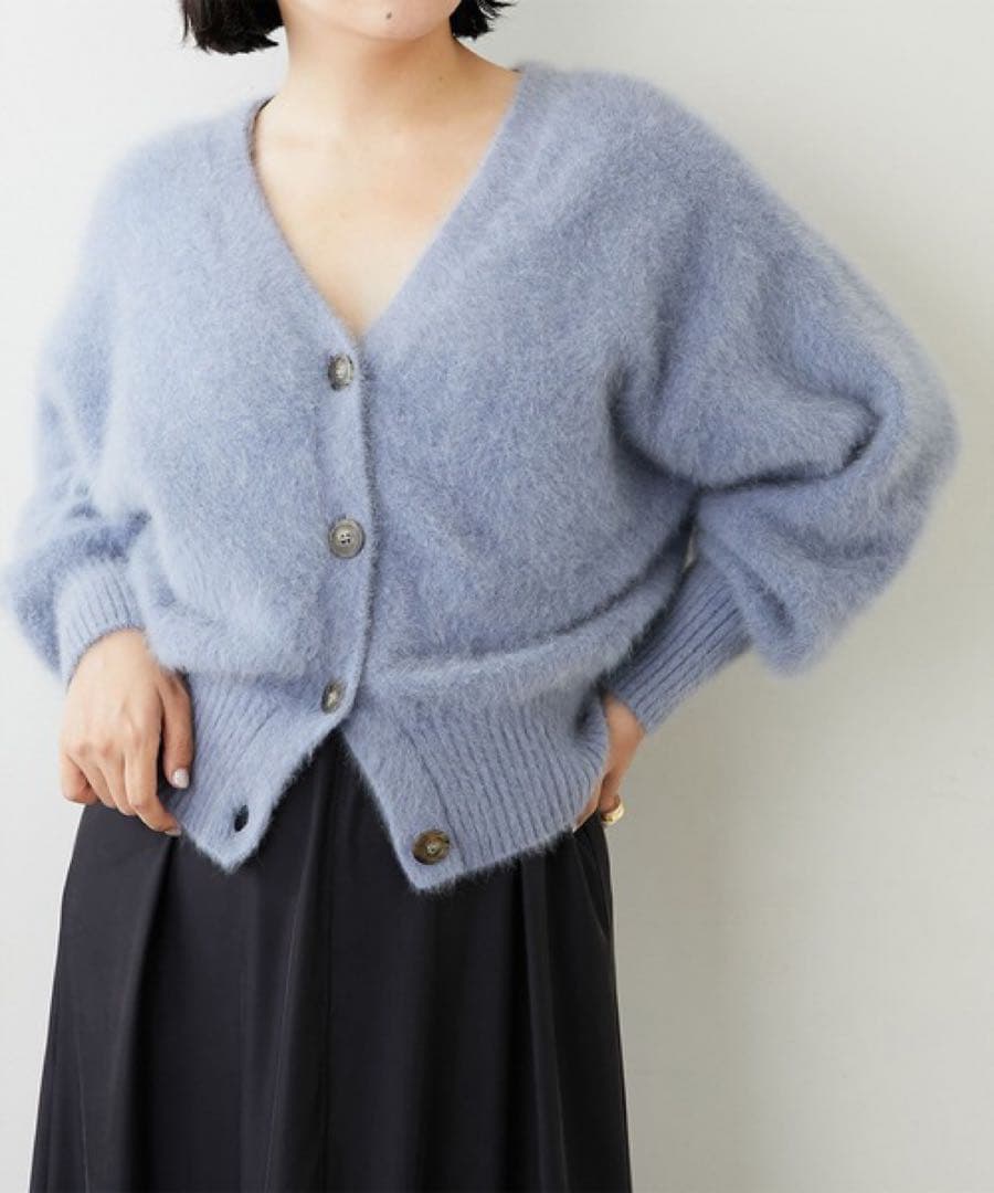 Whim Gazette カシミア混2WAYカーディガン 定価2.8万円