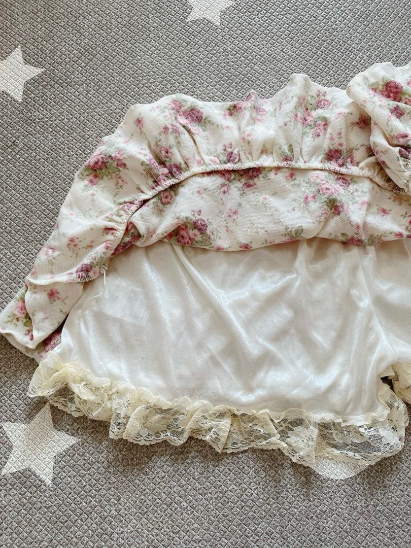 希少 リズリサ 平成 LIZ LISA 花柄スカパン ホワイト/ピンク　00 s