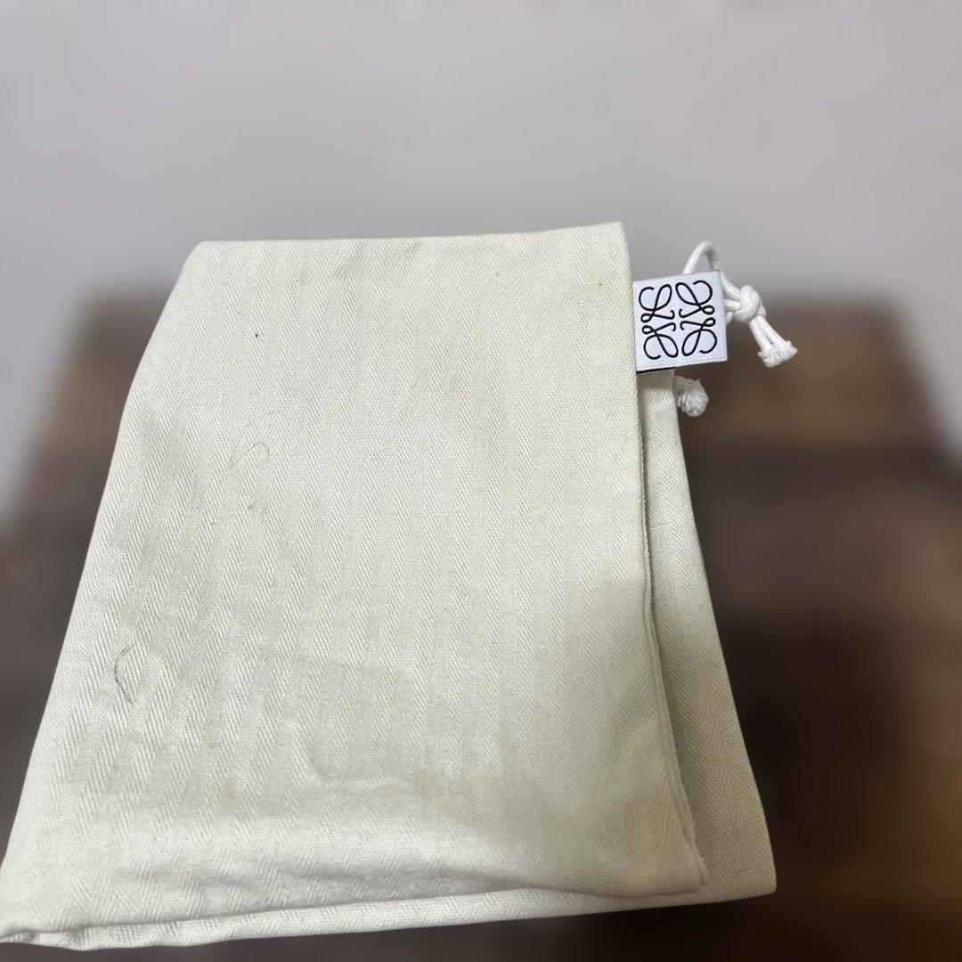 LOEWE カゴバック ネイビー 巾着付き