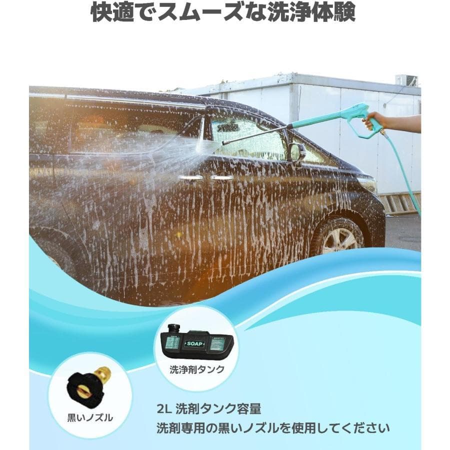 ★効果抜群！★Kareyouエンジン式高圧洗浄機 21Mpa ハイパワー 4つ