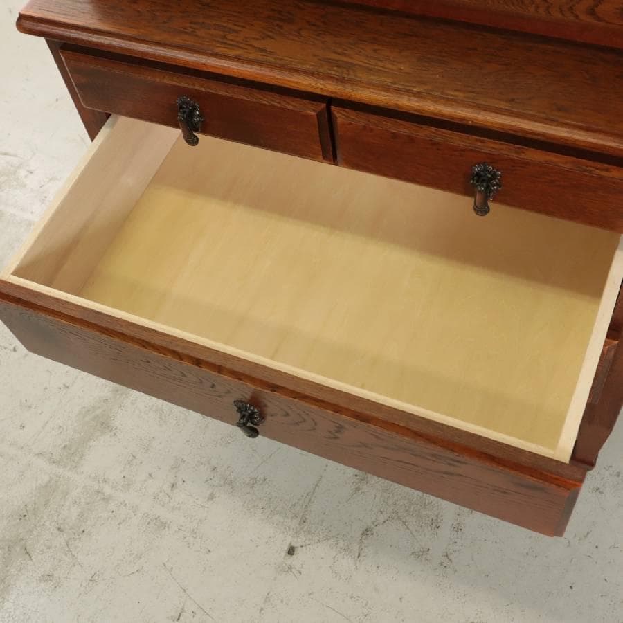 値下三越家具ブルージュ ライティングビューロー オーク無垢 英国アンティーク調