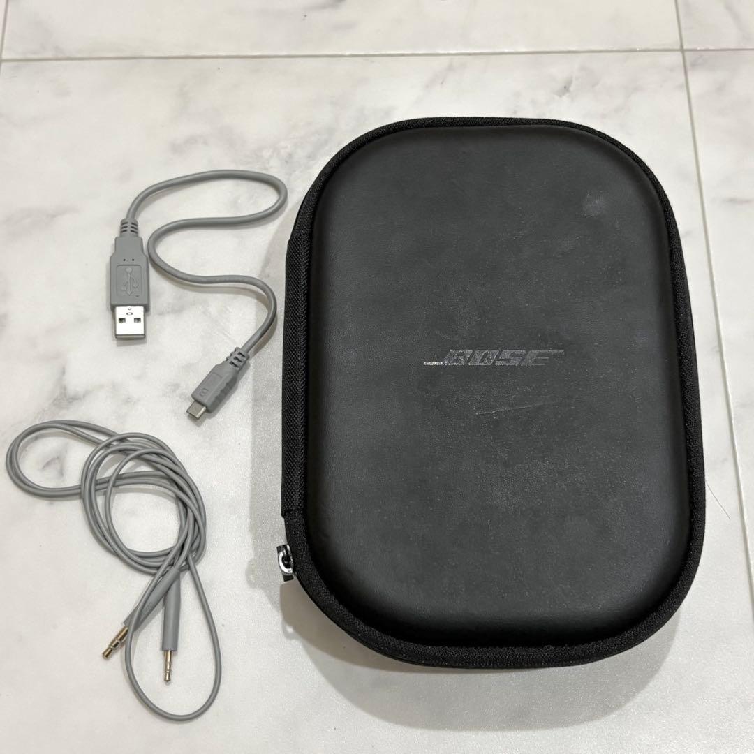 箱付き 廃盤カラー BOSE QC35 ll シルバー イヤーパッド新品交換済