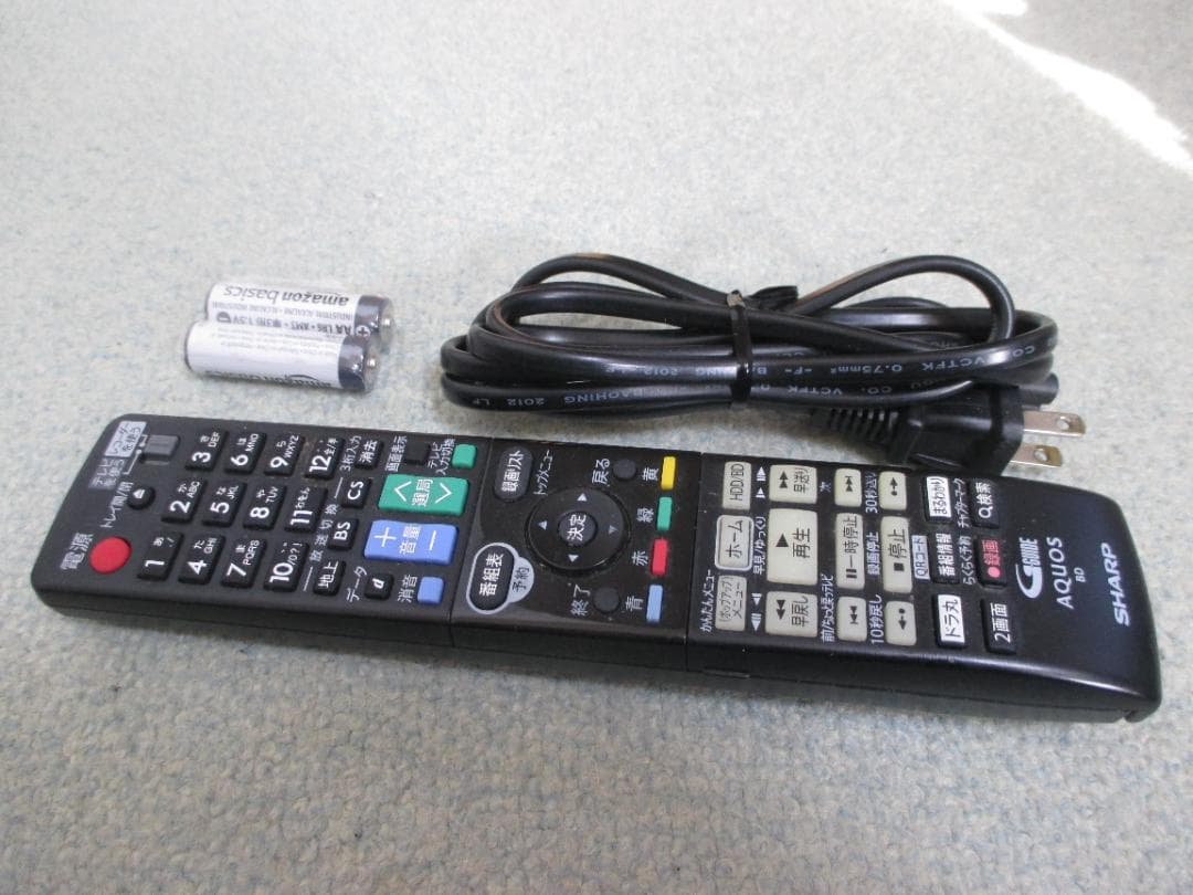 2014年製☆シャープ 2番組同時録画 ブルーレイレコーダー BD-W560