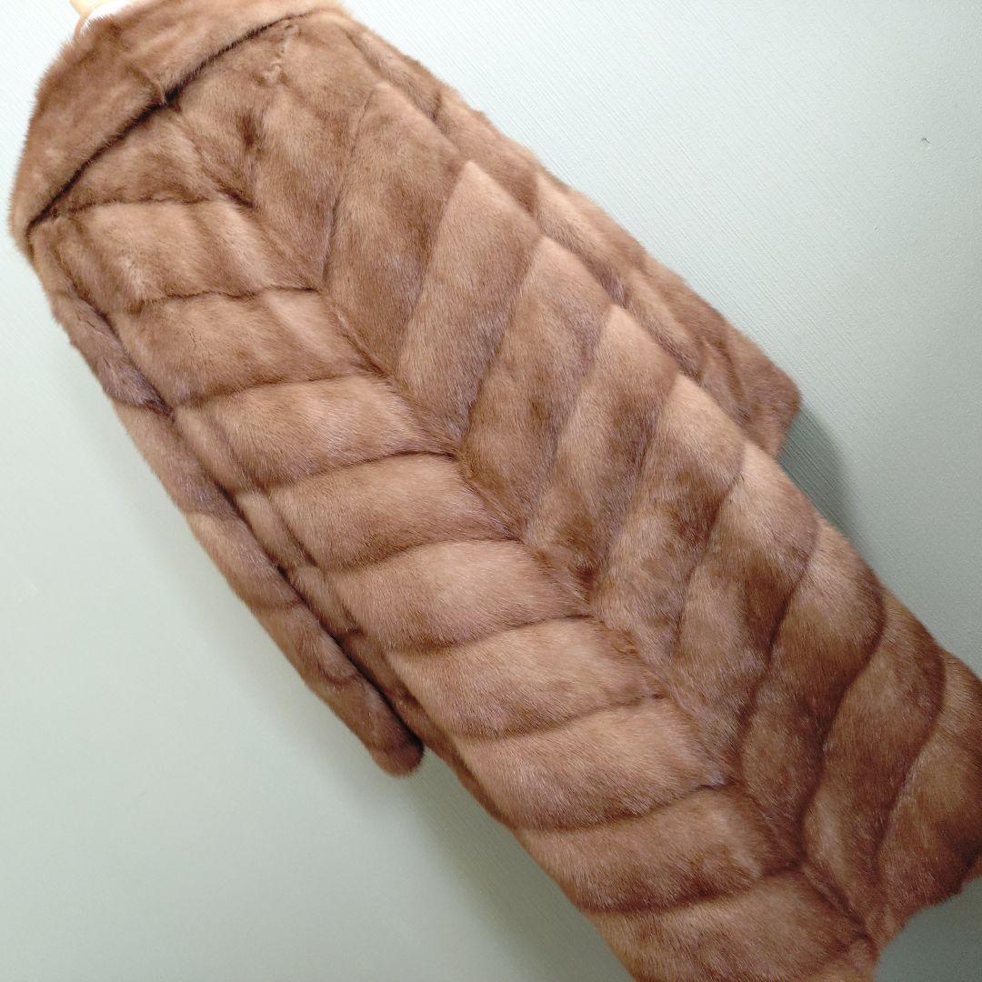 【美品・定価320万円】ミンク ロングコート リアルファー L