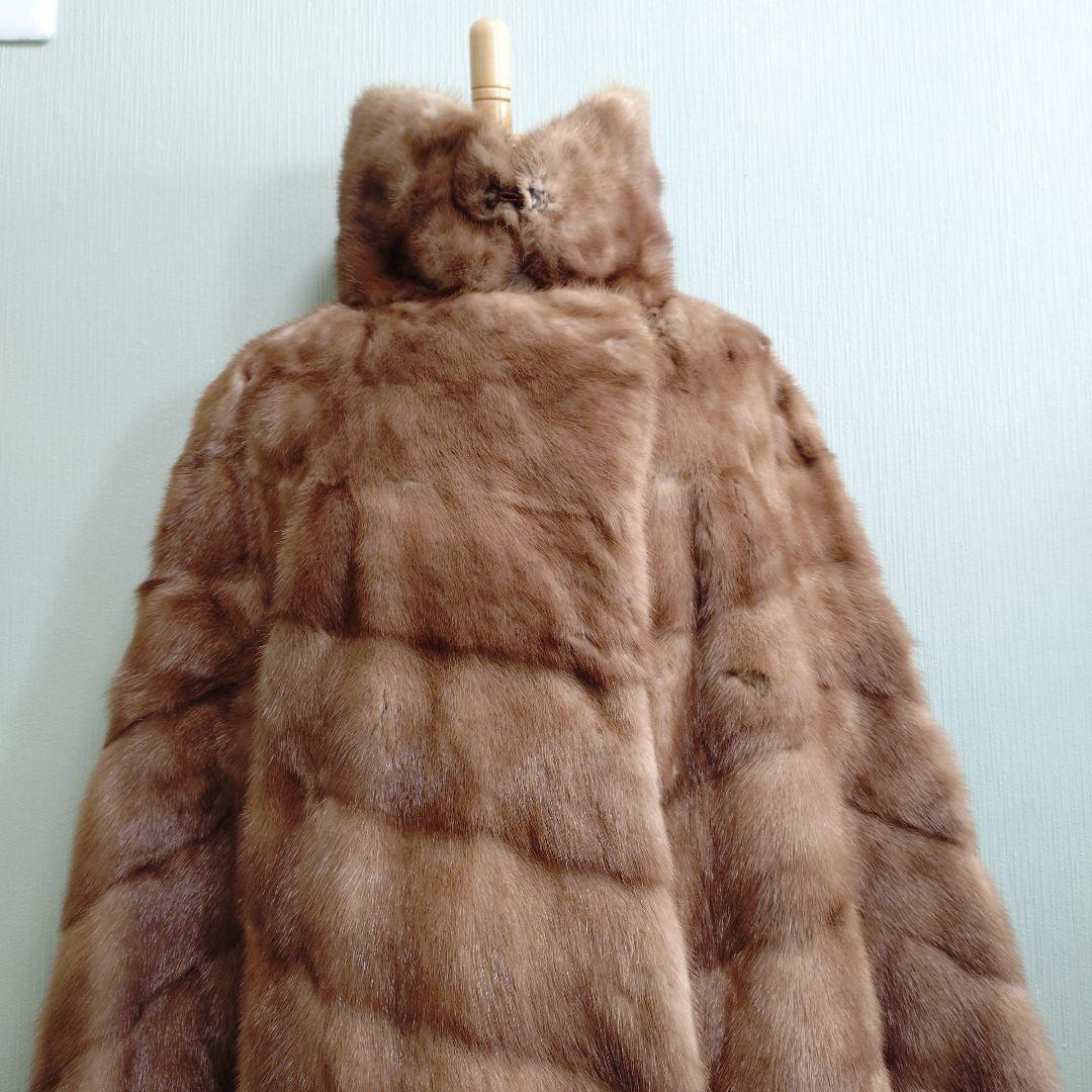 【美品・定価320万円】ミンク ロングコート リアルファー L