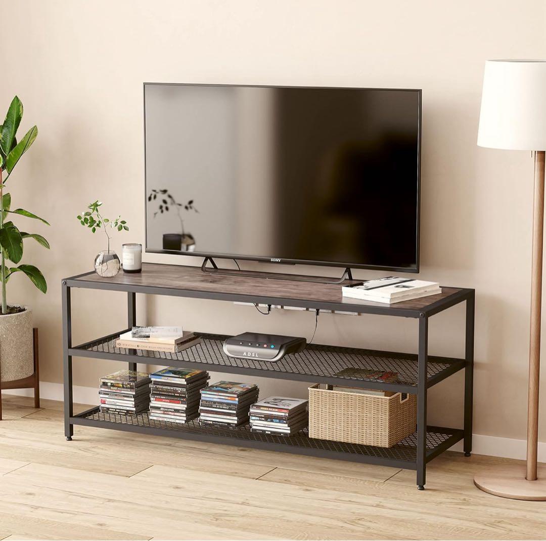 オープンシェルフテレビ台 ブラウン/ブラック