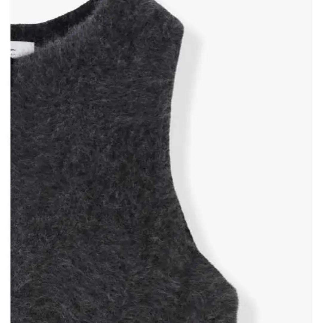 最終価格 ロンハーマン2025冬　フォックスカシミアベスト　ジレ　グレー　完売品