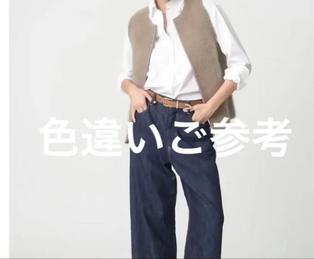 最終価格 ロンハーマン2025冬　フォックスカシミアベスト　ジレ　グレー　完売品