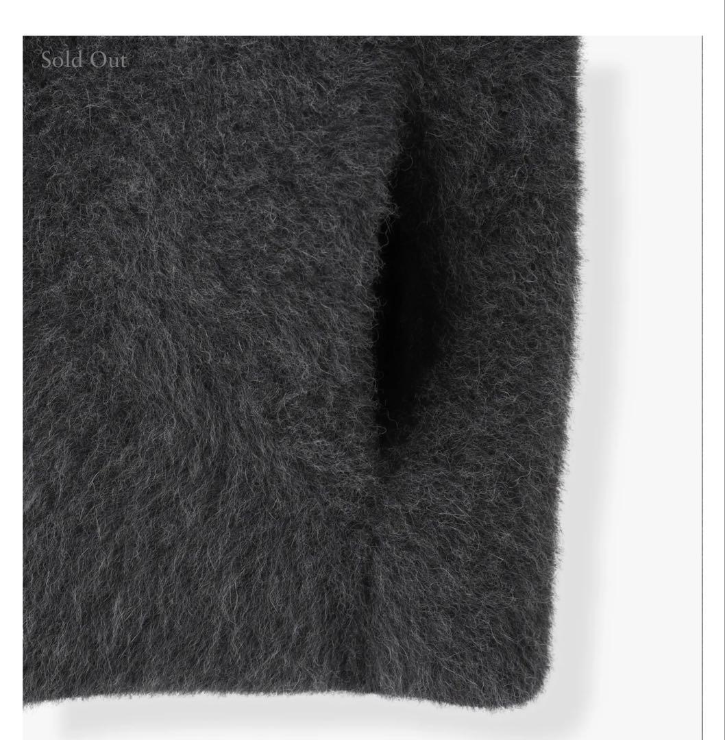 最終価格 ロンハーマン2025冬　フォックスカシミアベスト　ジレ　グレー　完売品