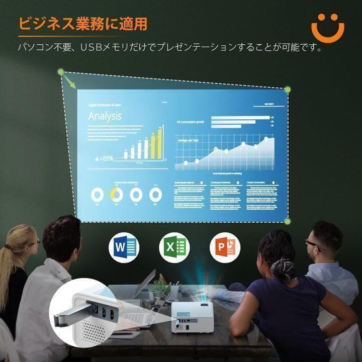 プロジェクター 家庭用 小型 4K 5G Wi-Fi 15000LM 収納バック