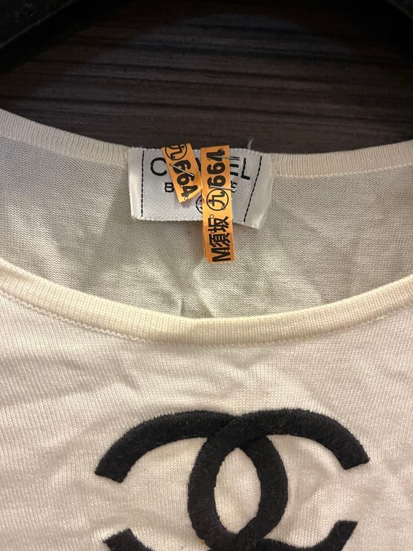 正規品　CHANEL ストライプ Tシャツ　サマーニット　ボーダー　ココマーク
