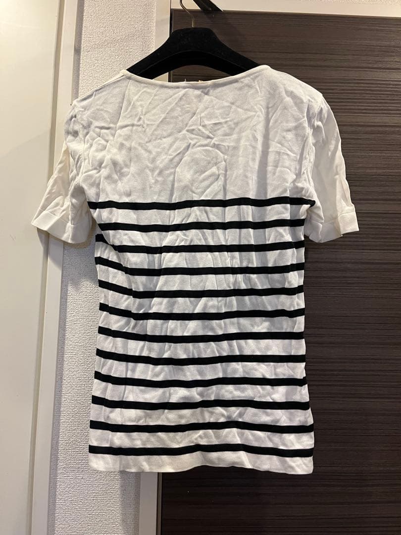 正規品　CHANEL ストライプ Tシャツ　サマーニット　ボーダー　ココマーク