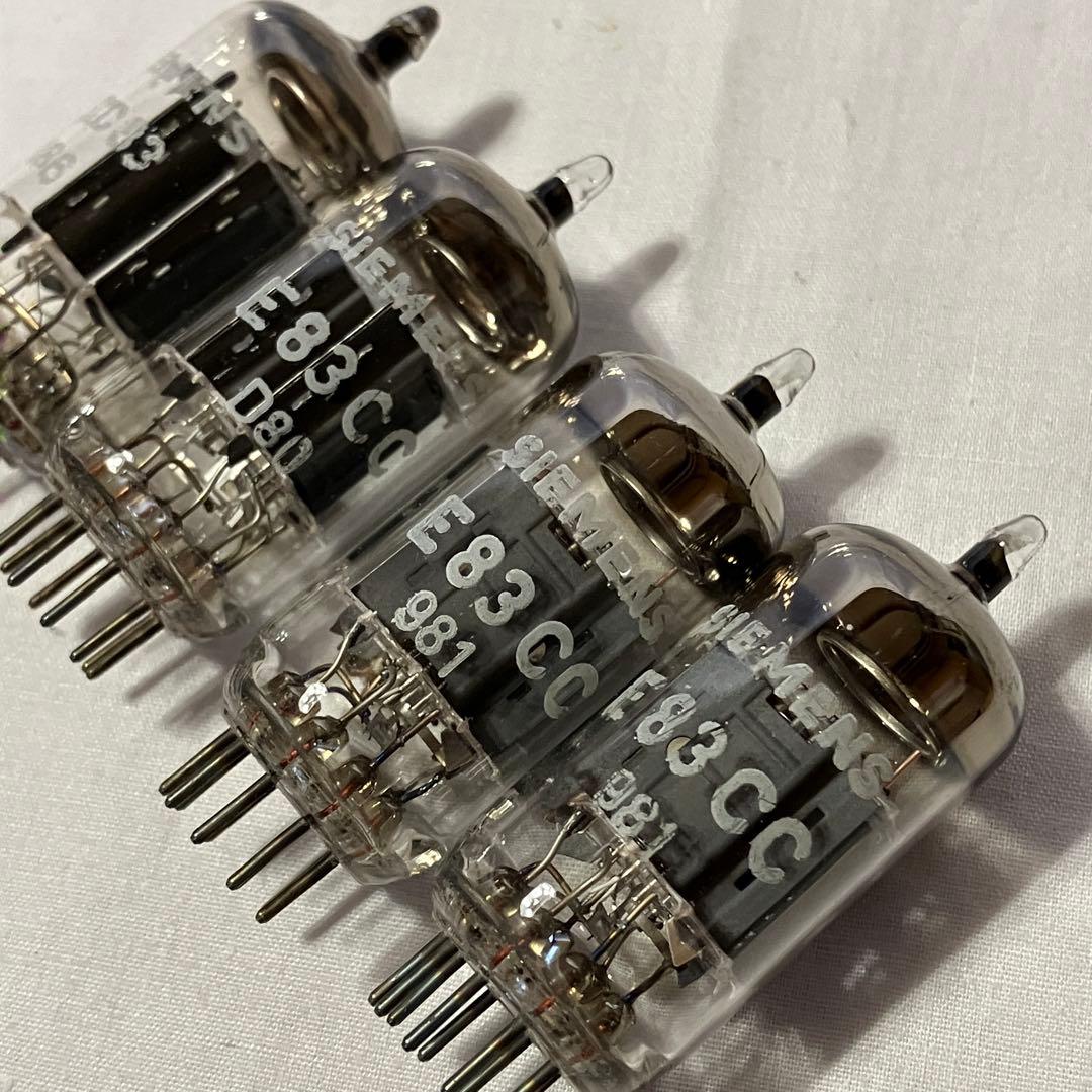 SIEMENS E83CC NOS×3 + ECC83 1本 真空管セット