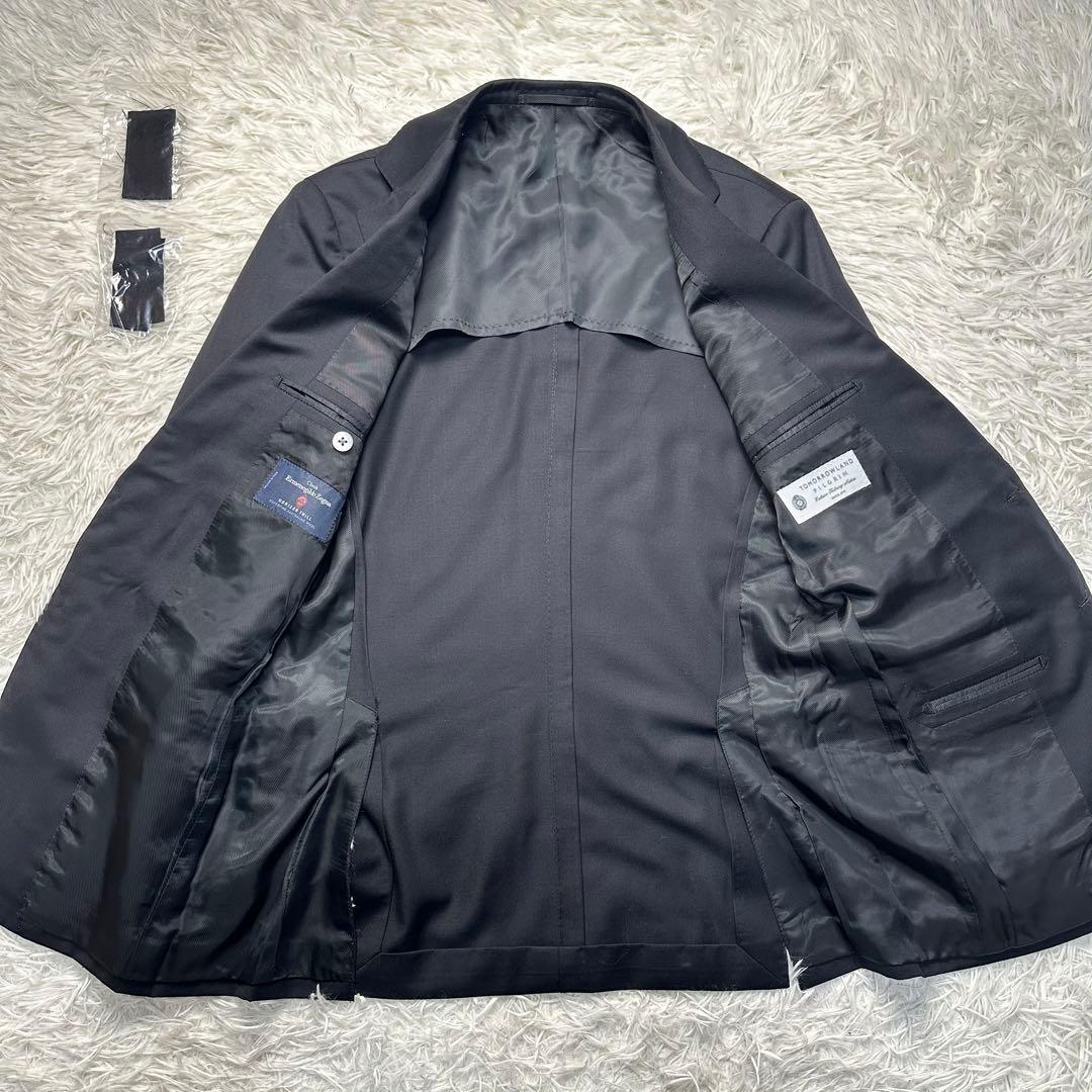 別注 未使用級 トゥモローランド ピルグリム×ゼニア 3ピース 光沢 黒 44
