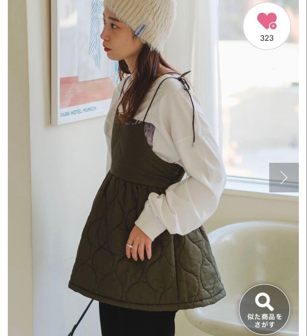 【新品•未使用】kastaneキルティングキャミワンピース