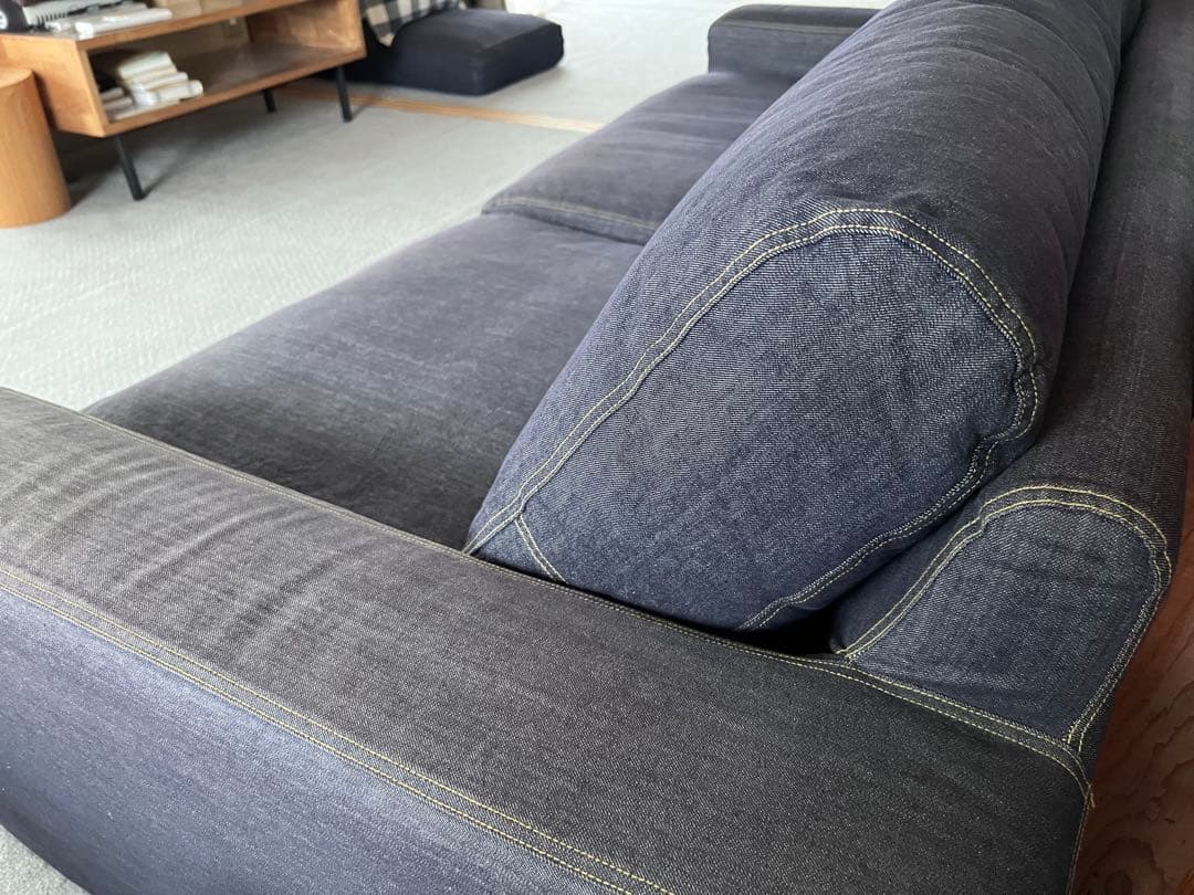 無印良品　ソファ　ワイドアーム　ダウンフェザーポケットコイルクッション