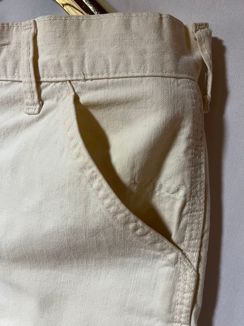 70s USA製 Lee ホワイトカーゴパンツ