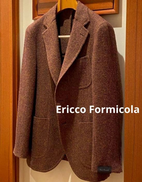【期限セール】ERRICO FORMICOLA ツイードジャケット 42(44