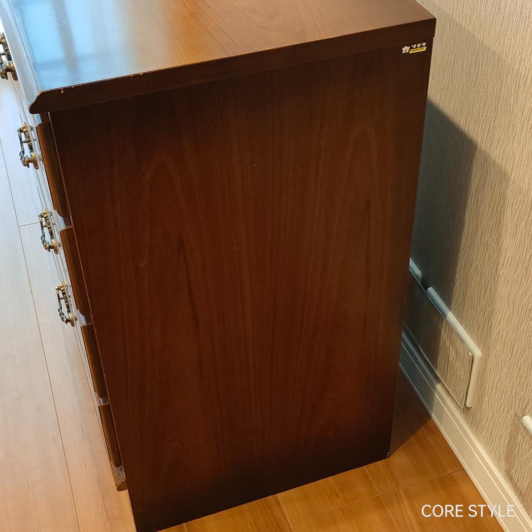 カリモクアンティーク　コロニアル 4杯 チェスト 　サイドボード　S3