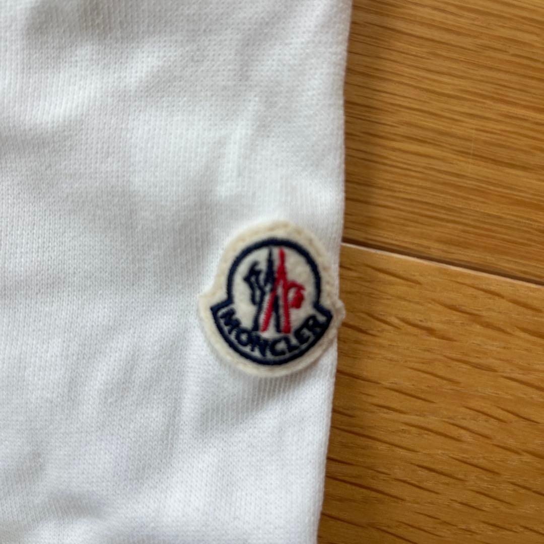 MONCLER ホワイト ロゴトレーナー　140cm