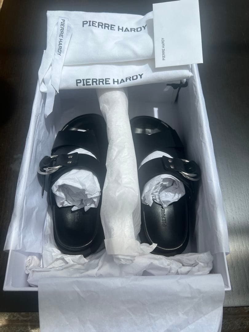 ピエールアルディ　クロスライドサンダルブラック36