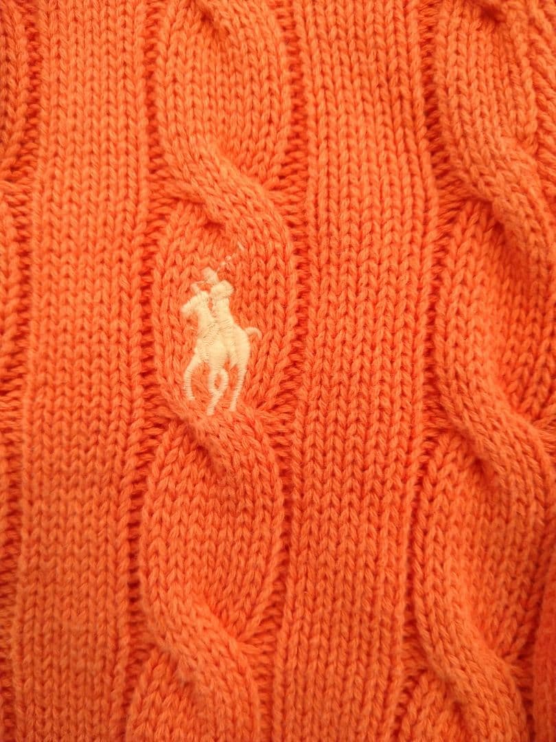 ポロラルフローレン　ケーブルニット　半袖ポロシャツ　新品