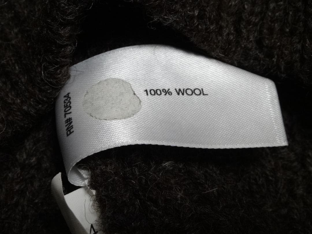 美品　ORVIS　アイルランド製　ケーブルニット　オービス　XL　厚手　茶系